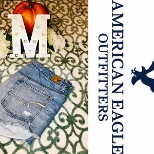 American Eagle Ripped Jean Shorts